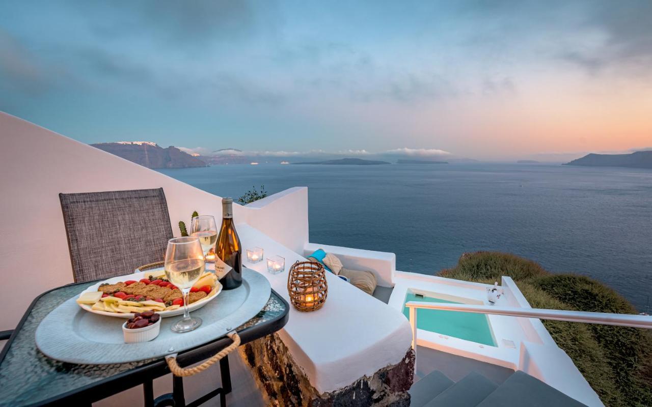 Amazing View Villa Oia With Jacuzzi Esterno foto